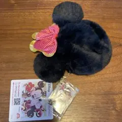 【最終値下げ】ミッキー&ミニー　セレブリティフォト　ストラップ付ファーポーチ