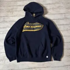 RUSSELL ATHLETIC ラッセル パーカー L ネイビー カレッジロゴ
