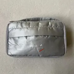 Agnes bアニエスベー 化粧ポーチ バニティポーチ シルバー 新品未使用のサムネイル