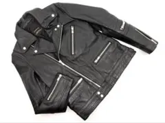 JACKROSE ブラック ダブルライダースジャケット サイズ3