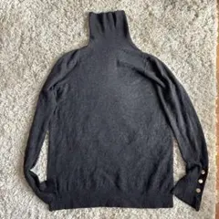 ZARA ダークグレー タートルネックセーター