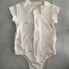 ロンパース さくらんぼ柄 薄ピンク色 サイズ70