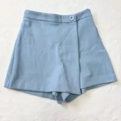 ヴィス ラップショートパンツ フレア 無地 Ｆ 水色 お出かけ デートのサムネイル
