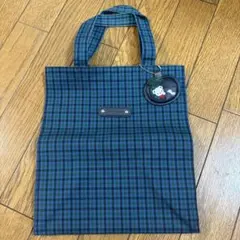 新品未開封】ファミリア レッスンバッグ 青チェック - メルカリ