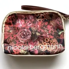 nicolai bergmann 花柄ポーチ ストラップ付き　未使用のサムネイル