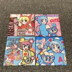 エンジェルブルー×江崎びす子コラボ　ハンカチタオル　4枚セット　20cm