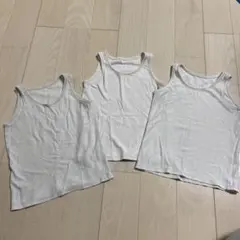 ユニクロ エアリズム メッシュタンクトップ 3枚セット 110cm 白