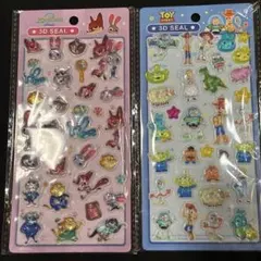 ズートピア　トイストーリー　3D Seal 2枚　シールのサムネイル