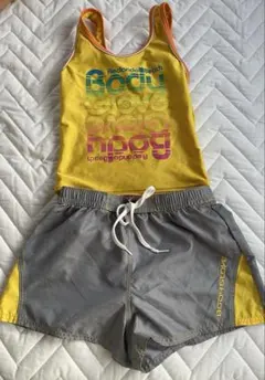 子供 水着3点セット セットアップ タンクトップ ショートパンツ 150