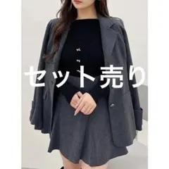 MERCURYDUOフィットアンドフレアジャケットバックジップマーメイドスカパン