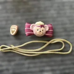 シェリーメイのリボンボタンと足形ボタン飾りセット