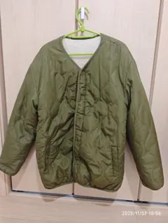 ciaopanic チャオパニック リバーシブル ノーカラージャケット カーキ