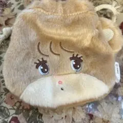 mikko characters フェイス巾着 ガチャ Latte ラテ ポーチ