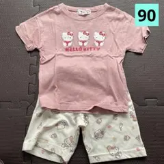HELLO KITTY Tシャツとショートパンツセット 90-95cm