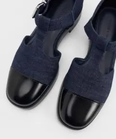 Tバーバックル　サンダル （DarkBlue）　チャールズアンドキース　37