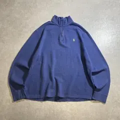 POLO Ralph Lauren コットンニット ハーフジップ レアカラー