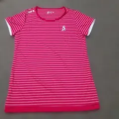 SRIXON スリクソン テニスTシャツ 赤 白ストライプ 美品のサムネイル