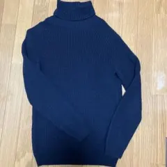 URBAN RESEARCH ネイビー タートルネック ニット