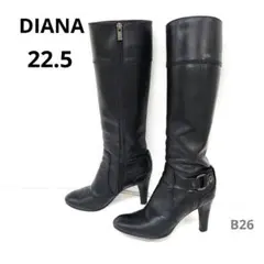 DIANA本革　 ロングブーツ ベルトデザイン22.5cmのサムネイル