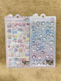 ボンボンドロップシール　フワフワドロップ　クーリア　シマエナガ　2枚　正規品