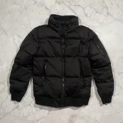 【ボリューム中綿】 パフィージャケット ブルゾン 黒 M