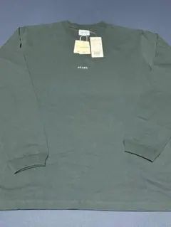 BEAMS コットン長袖カットソー BLACK