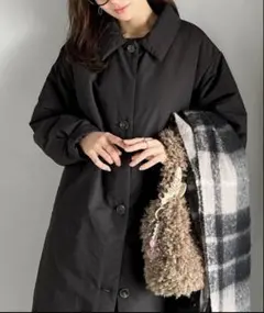 襟付き中綿ロングコート CE1010506