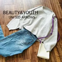 BEAUTY&YOUTH ミラノリブ ボリュームスリーブ ニット