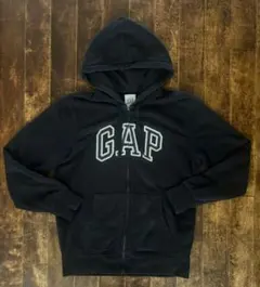 GAP ブラック フルジップフーディー S