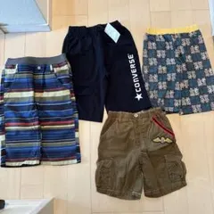 130cm ハーフパンツ4枚セット 男の子 まとめ売り
