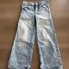 H&M デニム　ワイドデニム　淡いブルー　5-6Y 120