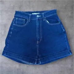 vintage デニム ショートパンツ ハイウエスト Sのサムネイル