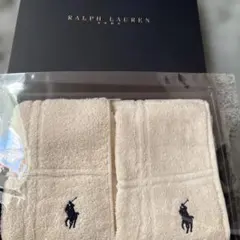 ポロラルフローレンゲストタオル35×35 2枚新品送料税込