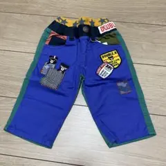 ミキハウス　ダブルビー　豪華ワッペン　7分丈パンツ　100