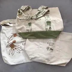 KALDI トートバッグ 3個セット 福袋 コーヒーの日 バッグ カルディ