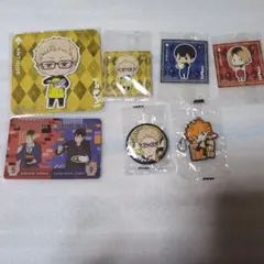 ハイキュー　ステッカー　カード　缶バッチ