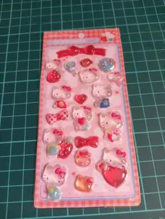 牛*マ様 ハローキティ 3Dシール おすそ分け