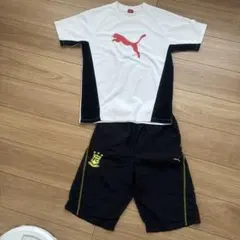 Puma ジャージ上下セット ホワイト/ブラック/レッド