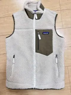 Patagonia レトロX ベスト レディースSボアフリース アイボリー