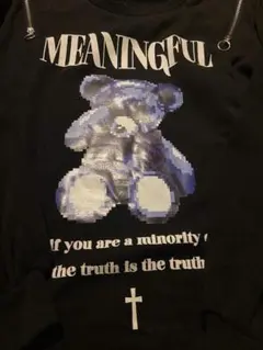 rad four real 長袖 病み くま プリント トレーナー 地雷系