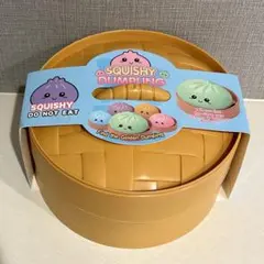SQUISHY DUMPLING 肉まんスクイーズ せいろ　シルバー　スター
