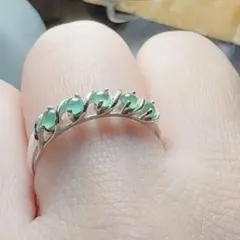 R2M-0625天然翡翠《本物保証》フリーサイズ指輪 現状約15号