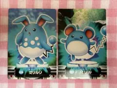 ポケモンずかんカード マリル マリルリ