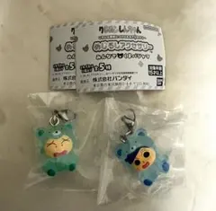 【未開封2点】クレヨンしんちゃん　めじるしアクセサリー　みんなでくまパジャマ