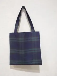 タータンチェック　ミニペタンコバック　ハンドメイド