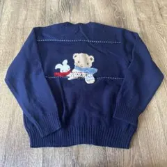 ファミリア ニットカーディガン 120cm 中古品