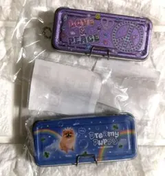 【新品未使用】あの頃の缶ペンケースマスコット　ギャル　子犬