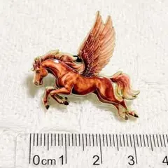 馬 翼 羽根 ペガサス ブローチ ピンバッジ ピンバッチ ピンズ ラペルピン