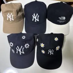 キャップ 5点セット まとめ売り ニューエラ4点 ノースフェイス1点