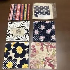 ハンドメイド　コースター　６枚セット